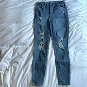 Denim jeans, size 9, skinny, stretchy, jeggings